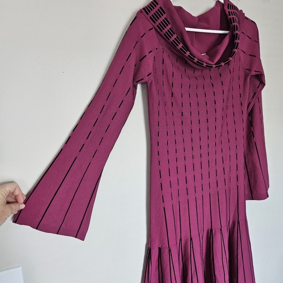 Prabal Gurung Purple Off The Shoulder Dress Size 4 - Picture 5 of 9